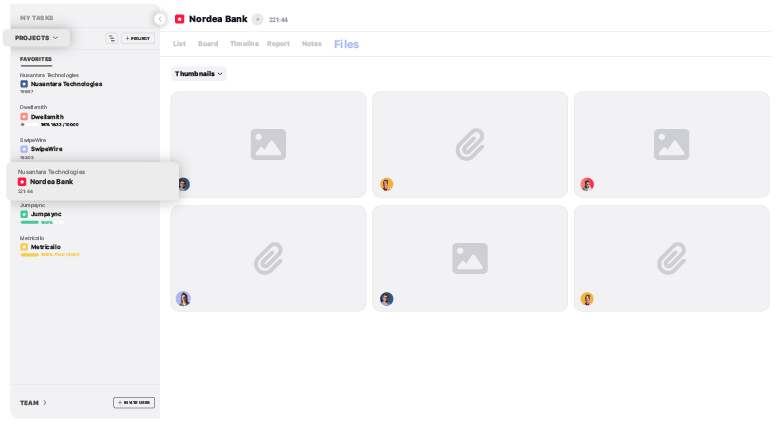 project management files