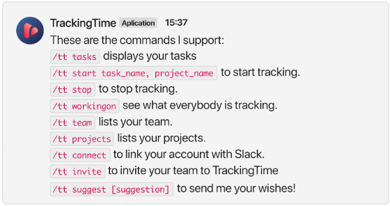 slack commands