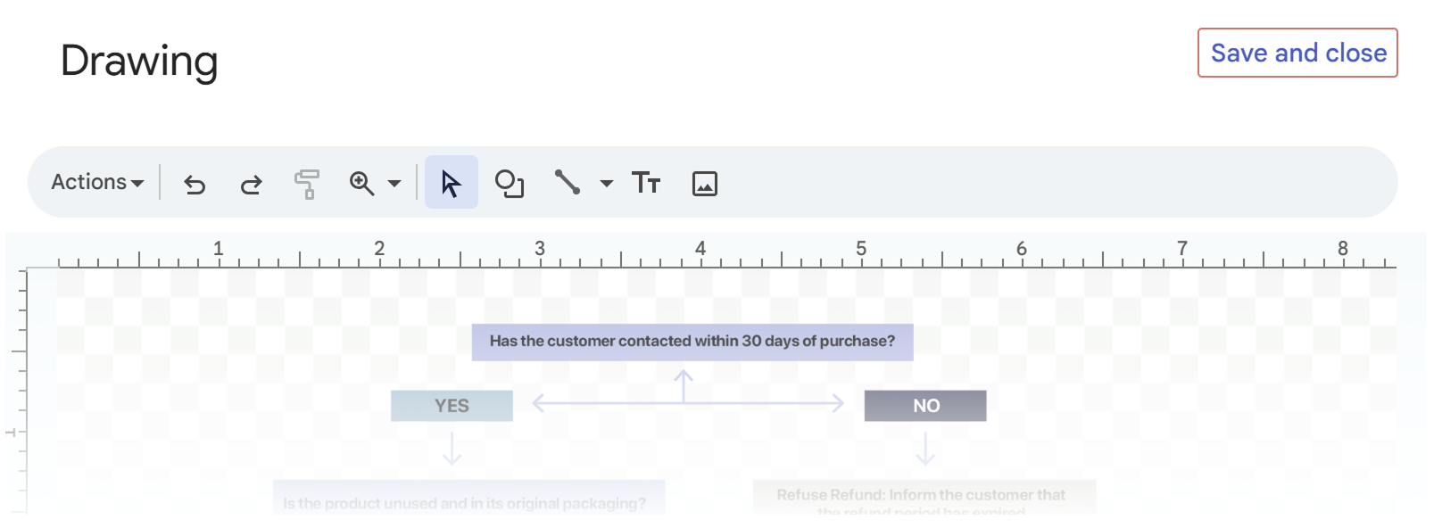 Cómo crear una línea de tiempo en Google Docs: guardar y cerrar